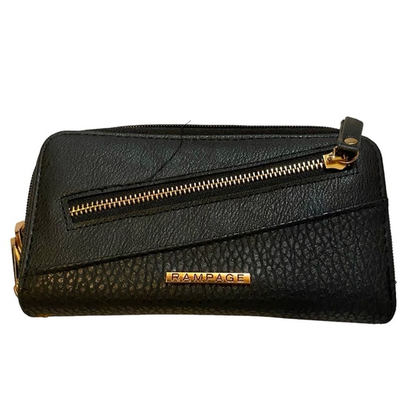 Rampage Handbags - RAMPAGE Zip Around Wallet Black